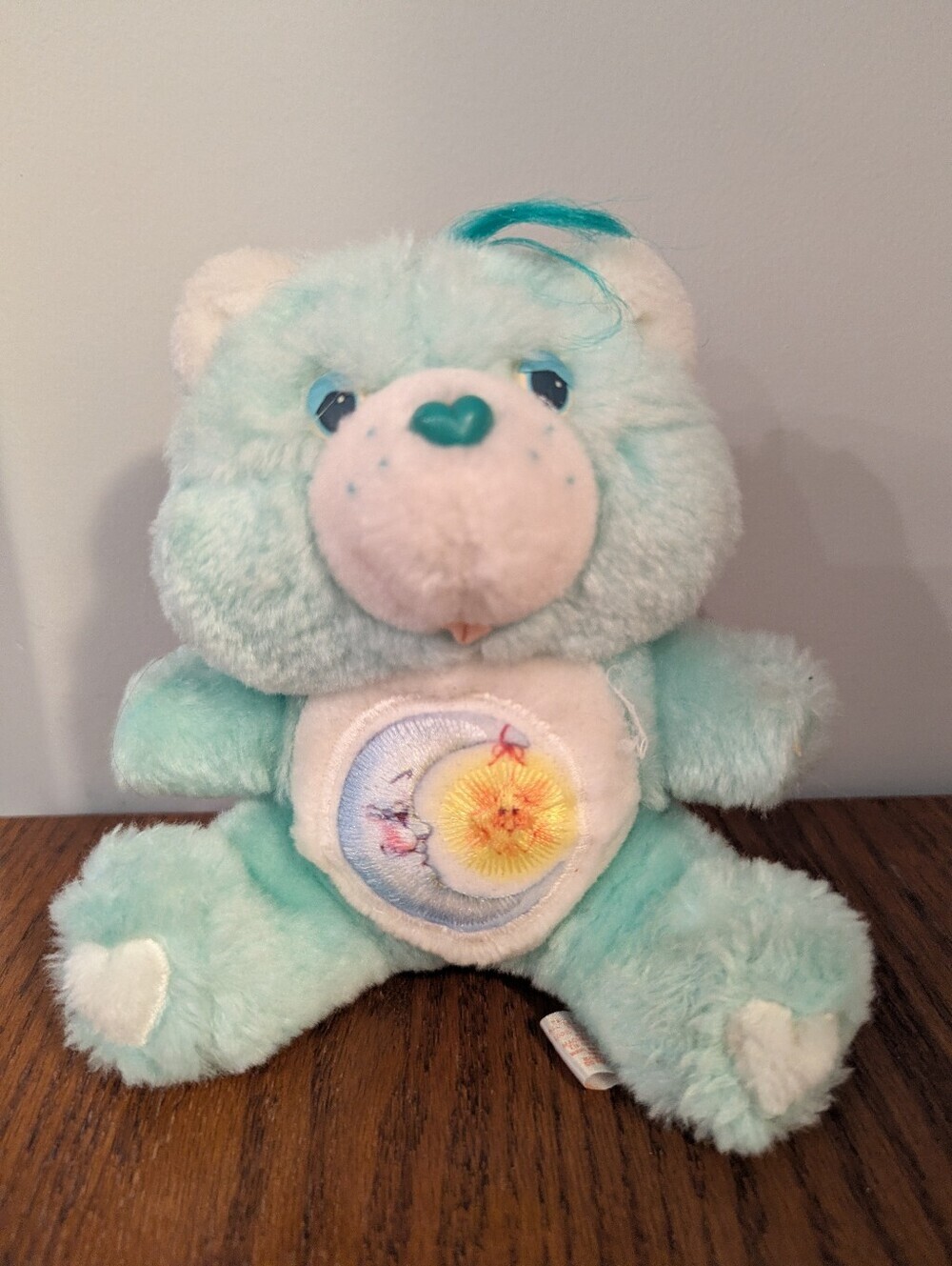 Vintage Care Bears Bedtime Bear Plush 7" Kenner, 1983 American Greetings